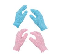 PACKOVE 2pairs Exfoliating Gloves for Deep Cleansing Body Scrub Mitts for Dead Skin Removal for Daily Bathing and Shower Use Suitable for Skin Types