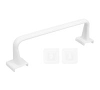 PACKOVE 2pcs Adhesive Towel Rack Towel Bar 7.1x1.6x1.6inch Pp Self Adhesive Multifunctional Design Sleek Modern Bathroom Kitchen