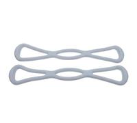 PACKOVE 2pcs Back Expander Resistance Bands for Muscle Training, Elastic Chest Pull Strap for Home Yoga Stretching, Upper Body Arm Exerciser Fitness Tool Random Color