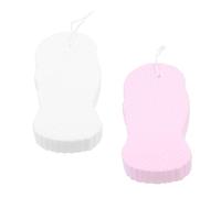 PACKOVE 2pcs Bath Sponges for Soft Exfoliating Shower Sponges for Gentle Dead Skin Removal Deep Body Cleaning Space-Saving Small and Non-irritating