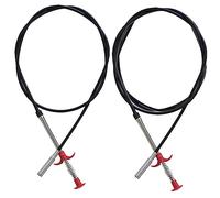PACKOVE 2pcs Bendable Sewer Hair Dredge Hooks Drain Clog Remover Tools for Bathroom Sink Kitchen Shower Drain Toilet Pipe Cleaning