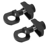 PACKOVE 2pcs Bike Chain Adjuster for Folding Bikes, Rear Entry Drop-outs | Metal Build with Floating Pulleys and Spring Adjuster, Black Finish, Fine Tension Setup for Commuters