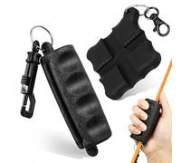 PACKOVE 2pcs Black Rubber Arrow Pullers with Keyring for Archery, Convenient Arrow Pulling Tool Preventing Slipping, Sturdy Grip Remover Accessories for Adult Archers