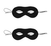 PACKOVE 2pcs Black Venetian Party Mask Half Face Masquerade Ball Costume Masks for Women Men Breathable Lightweight Design with Airflow for Halloween Cosplay and Elegant Dance Events