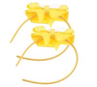 PACKOVE 2pcs Bowknot Childrens Party Headdress Hairbands with Double Layer White Dot Design Practical Photography Props for Costume Role Playing and Themed Celebrations