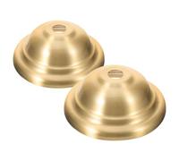 PACKOVE 2pcs Brass Lamp Finials Decorative Lamp Shade Topper with Large Plate, Strong Capacity and Soft Lighting, Pure Brass Material for Living Room and Dining Area, British Hat Style