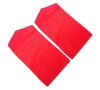 PACKOVE 2pcs Buddhist Scripture Storage Bag, Corduroy Prayer Beads Storage Pouch, Red Large Capacity Protective Dustproof Carry Case for Holy Book and Sacred Texts, Travel