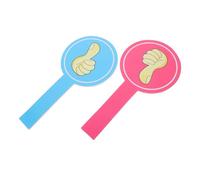 PACKOVE 2pcs Classroom Voting Paddles Hand Pointer for Classroom Foam Material Thumbs up Thumbs down Shape Large Fonts Easy to Carry Interactive Learning Activities for Teachers