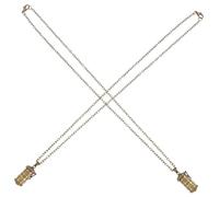 PACKOVE 2Pcs Cremation Urn Necklace Memorial Pendant for Ashes Keepsake Jewelry with Six-word Lightweight Ashes Holder Locket for Loved Ones and Pets