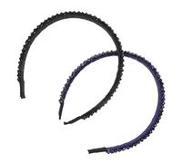 PACKOVE 2pcs Decorative Crystal Headbands for Women Fashionable Hair Accessories Lightweight and Comfortable for Everyday Use Parties Gatherings and Concerts