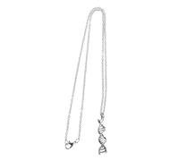 PACKOVE 2pcs Double Helix Necklace Durable Metal Molecule Pendant Jewelry for Science Lovers for Labs and Social Events Stylish Chemistry Accessory