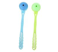 PACKOVE 2pcs Dual-Head Back Massage Hammer Handheld Therapy Knock Scratcher for Body Muscle Relaxation Portable Stress Relief Tool for Home Use Random Color