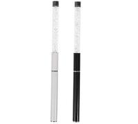 PACKOVE 2pcs Eyelash Applicator Brush Flexible Lash Wands for Makeup for Natural Eyelash Separation Professional Use Home Travel Friendly White Black