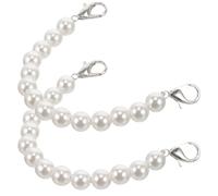 PACKOVE 2pcs Falling Sandals Pearl Ankle Straps for Women Shoes Decorative Shoe Strap for Beach Casual Wear