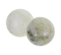 PACKOVE 2pcs Hand Exercisers for Strength Jade Fitness Handball Marble Balls for Pilates Yoga Massage Ball Roller Foot Massager