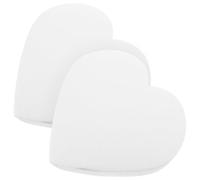 PACKOVE 2pcs Heart-shaped Cake Dummies Made of White Foam, Reusable and Easy to Diy, for Special Occasions and Birthday Cake Decorating Practice Models