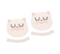 PACKOVE 2pcs Hot Compress Towel Mask for Women Soft Fleece Facial Steamer Mask Comfortable for Daily Use Present for Family and Friends