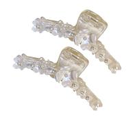 PACKOVE 2pcs Large Flower Hair Claw Clips for Women Rhinestone-embellished Acrylic Hair Clamps Washing Cooking and Daily Use