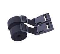 PACKOVE 2pcs Luggage Tie Belt Cargo Fastening Strap with Buckle Nylon Outdoor Backpack Strap for Camping and Travel Gear in Black