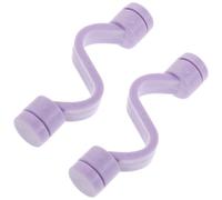 PACKOVE 2pcs Magnetic Door Prop for Washing Machine with Quick Opening and Closing, Plastic Material, Lavender Colour, Resistant to Damage, Ventilation Clip Design, for Hotel