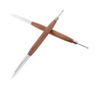 PACKOVE 2pcs Manicure Nail Art Sculpture Pen Dual-ended Ball End Dotting Pen for Embossing Tool Nail Polish Brushes Carving Drawing