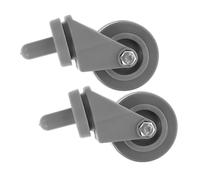 PACKOVE 2pcs Mop Bucket Wheel Replacement Rubber Caster with Stainless Steel Spring Heavy Duty Stable Roller Wheels for Utility Cart Cleaning Accessories