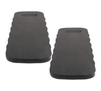 PACKOVE 2pcs Multifunctional Eva Yoga Exercise Mat and Kneeling Mat Set Comfortable Knee Cushions for Camping Activities and Yoga Sports Black Kneel for Garden and Home Use Random Color