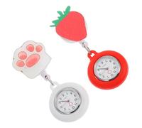 PACKOVE 2pcs Nurse Watch Clip Student Nurse Gifts Fashion Pocket Watch Women Name Badge