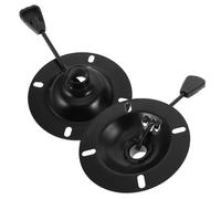 PACKOVE 2pcs Office Chair Metal Swivel Base 10x10cm 2mm Thick Desk Chair Base Replacement Parts Seat Tilt Control Mechanism
