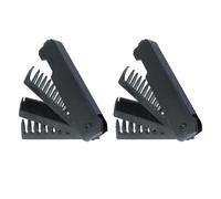 PACKOVE 2pcs Portable Foldable Hair Comb for Men Travel Comb Texture for Oil Hairstyles and Beard Styling Folding Pocket for Parties and Go