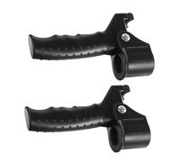 PACKOVE 2pcs Portable Foldable Walking Cane Handle Grips Black Non-slip Mobility Aid Handles for Elderly Disabled Support Stand Assist Comfortable Joint-relief Cane Accessories for Crutch