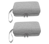 PACKOVE 2pcs Portable Makeup Travel Cases Large Capacity Cosmetic Bags with Nylon and Sponge Material, Convenient and Stylish Suitcases for Women, for Travel
