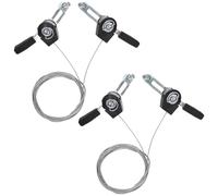 PACKOVE 2pcs Professional Bicycles Shifter Ef51-7 3x7/8 21/24speed Stainless Steel Aluminum Alloy Thumb Shift Levers with Ergonomic Handle Design Strong Stability for Foldable Bike Cycling