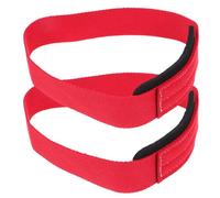 PACKOVE 2pcs Red M Size Pull up Assistance Bands with Non-slip Weight Lifting Wrist Straps, Padded Gym Workout Straps for Barbell Deadlift and Strength Training