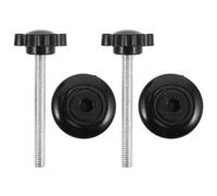 PACKOVE 2pcs Replacement Hand Knobs for Walker Mobility Aid, M6x50mm Star-Shaped Adjustable Handles with Screw, Compatible Walker and Wheelchair Parts for Secure Grip and Easy Adjustment