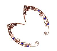 PACKOVE 2pcs Rhinestone Ear Bone Clips Non-pierced Jewelry for Women Creative Comfortable Design for Daily Wear and Gifting