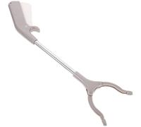PACKOVE 2pcs Rubbish Clip Litter Picker 40cm Silver Multi-Purpose Safe Grabber Tool for Disabled and Garden Collection
