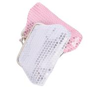PACKOVE 2pcs Sequin Coin Purses for Small Wallets with Kiss-Lock Closure Sparkly Mini Change Pouch Accessory for Birthday Gifts and Party Favors
