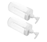 PACKOVE 2pcs Travel-sized Bottles Pump Dispenser Leakproof Empty Refillable Containers for Toiletries Shampoo for Shower Travel Outdoors