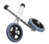PACKOVE 2pcs Walker Replacement Wheels Made of Aluminium Alloy and Rubber with Smooth Rolling and Wide Applicability, Universal Front and Back Caster Wheels for Convenient Walker Parts