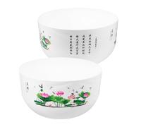 PACKOVE 2pcs Water Lily Bowl Hydroponic Flower Pot Delicate Details and Fine Workmanship, White Pp Material, Not Easily Broken and Strong Enough, for Patio and Balcony Garden Decoration