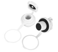 PACKOVE 2pcs White Spiral Air Valves for Inflatable Boats, Kayaks and Rafts - Replacement Screw Air Plugs for Outdoor Water Sports Accessories