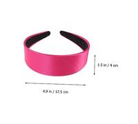 PACKOVE 2Pcs Wide-Edge Satin Hoops Stylish Headband for Women Gentle and Cozy Hair Accessory for Makeup Yoga and Daily Use