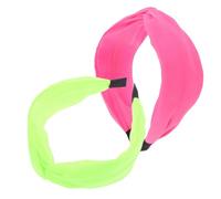 PACKOVE 2pcs Women's Fluorescent Headbands Disco Hair Accessory Cute Knot Hairband for Stage Performance and Festival