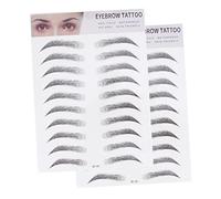 PACKOVE 2pcs Wonder Brow Stickers Instant Full Brows Non-permanent Eyebrow Transfer for Sparse Light Eyebrows