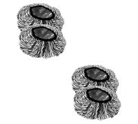 PACKOVE 2sets 2pcs Self Heating Thermal Hair Cap Double Conditioning Tin Foil Hats for Hair Dye Treatments Salon Use Convenient Stylish 2pcs*2