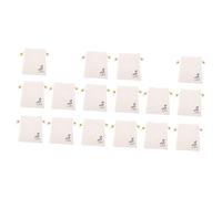 PACKOVE 2sets 8pcs Linen Storage Bags Durable Drawstring Makeup Jewelry Pouches Compact Lightweight Design for Travel Outdoor Use Easy to Clean Reusable 8pcs*2