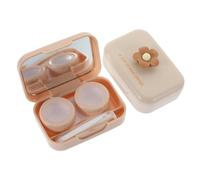PACKOVE 2sets Cute Contacts Case Small Lens Storage Box for Makeup Leakproof Moisture Retaining