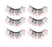 PACKOVE 3 Pairs Glow the Dark False Lashes Synthetic Fiber with Impressive Look and Easy to Wear, Fashion and Delicate Style for Wedding and Many Occasions