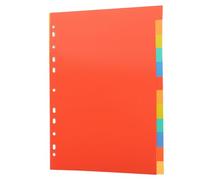 PACKOVE 3 Sets A4 Index Dividers 12-tab Loose-Leaf Page Markers Blank Binder Dividers for Vertical A4 Files Office Binder Index Classified Labels for Home School Use